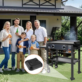 RELIY griddle leveling shims 3-14x3-14 inch base supports a stable cooking platform.