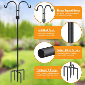 Relx Heavy-duty stand endures wind and rain for outdoor setups.