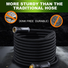 Relxitl hose with aluminum connectors resists leaks under high pressure