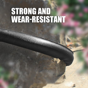 Relxitl lightweight garden hose is easy to maneuver around plants and furniture.