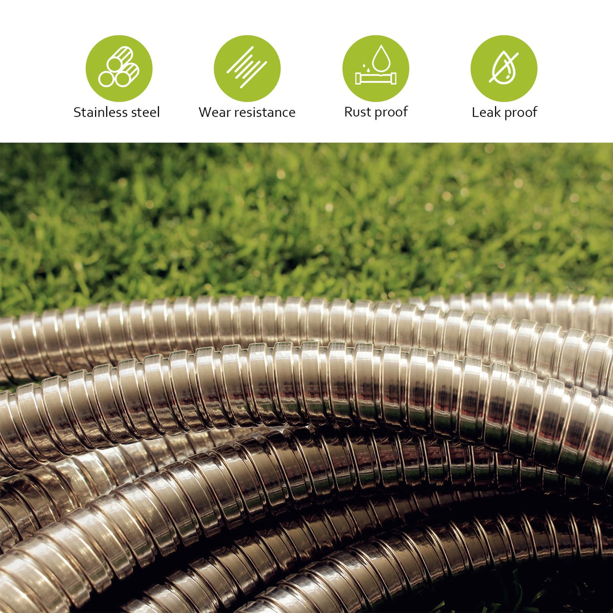 Relxitl lightweight hose facilitates effortless dragging and storage.