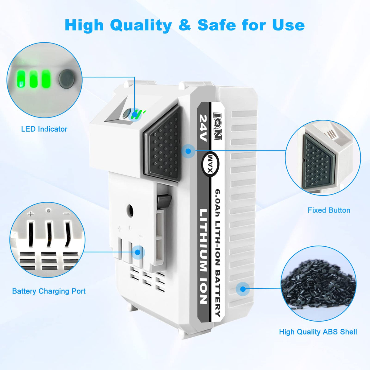 Remate 6.0Ah battery easy to install into compatible tools