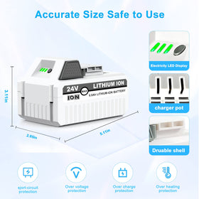 Remate 6.0Ah battery delivers longer run time for 24V tools