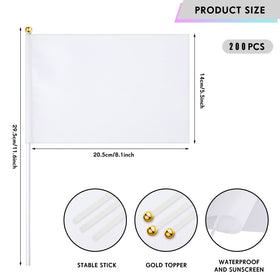 Remerry flags with blank surfaces ready for customization