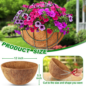 REMIAWY decorative coco liner, ideal for flowers, herbs, and greens.
