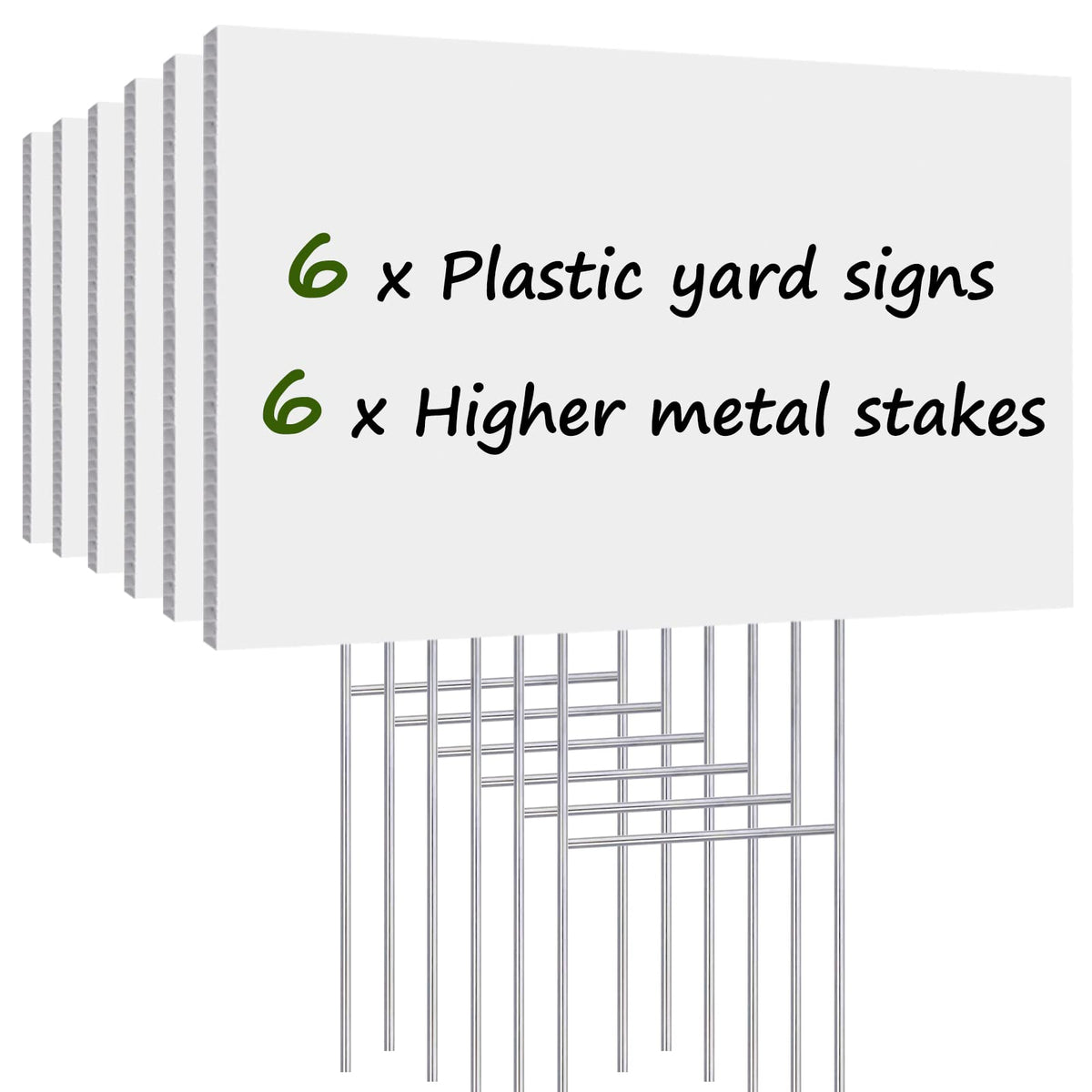 REMIAWY blank yard sign 17x12 inches for customizable messages outdoors