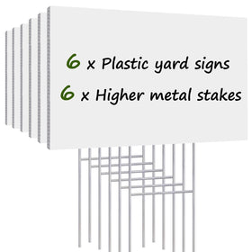REMIAWY blank yard sign 17x12 inches for customizable messages outdoors
