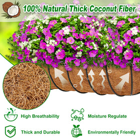 REMIAWY Coco Liners, 2-pack, ready for quick, weather-ready setup