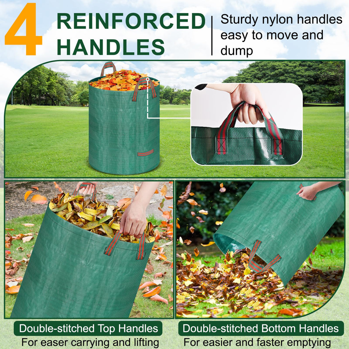 REMIAWY four reinforced handles enable easy carrying