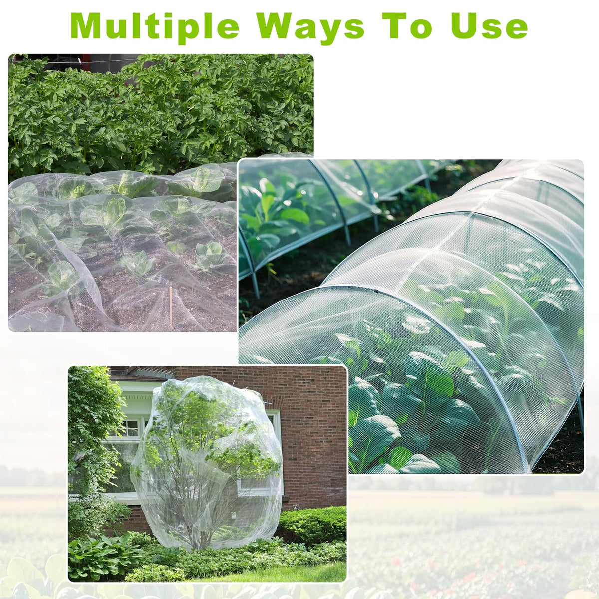 REMIAWY garden netting doubles as debris netting or pool cover