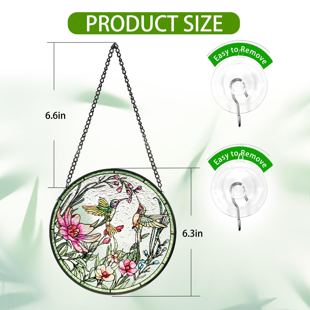REMIAWY gift-ready hummingbird suncatcher for bird lovers