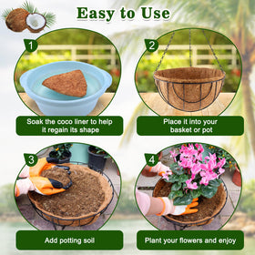 REMIAWY coco liner suitable for flowers, leaves, and vines