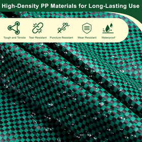 REMIAWY heavy-duty polypropylene fabric provides tear resistance for yard tasks