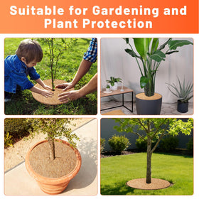 REMIAWY indoor/outdoor mulch ring supports plants in any setting