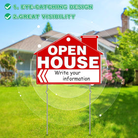 REMIAWY waterproof PP corrugated sign withstands sun and rain for open houses