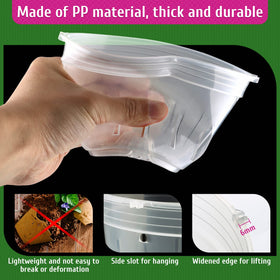 REMIAWY orchid pot 4.8-inch side view shows side drainage holes for airflow