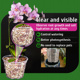 REMIAWY orchid pot indoor outdoor use fits home or garden spaces