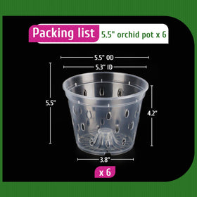 REMIAWY orchid pot pack of 6 convenient value and organization