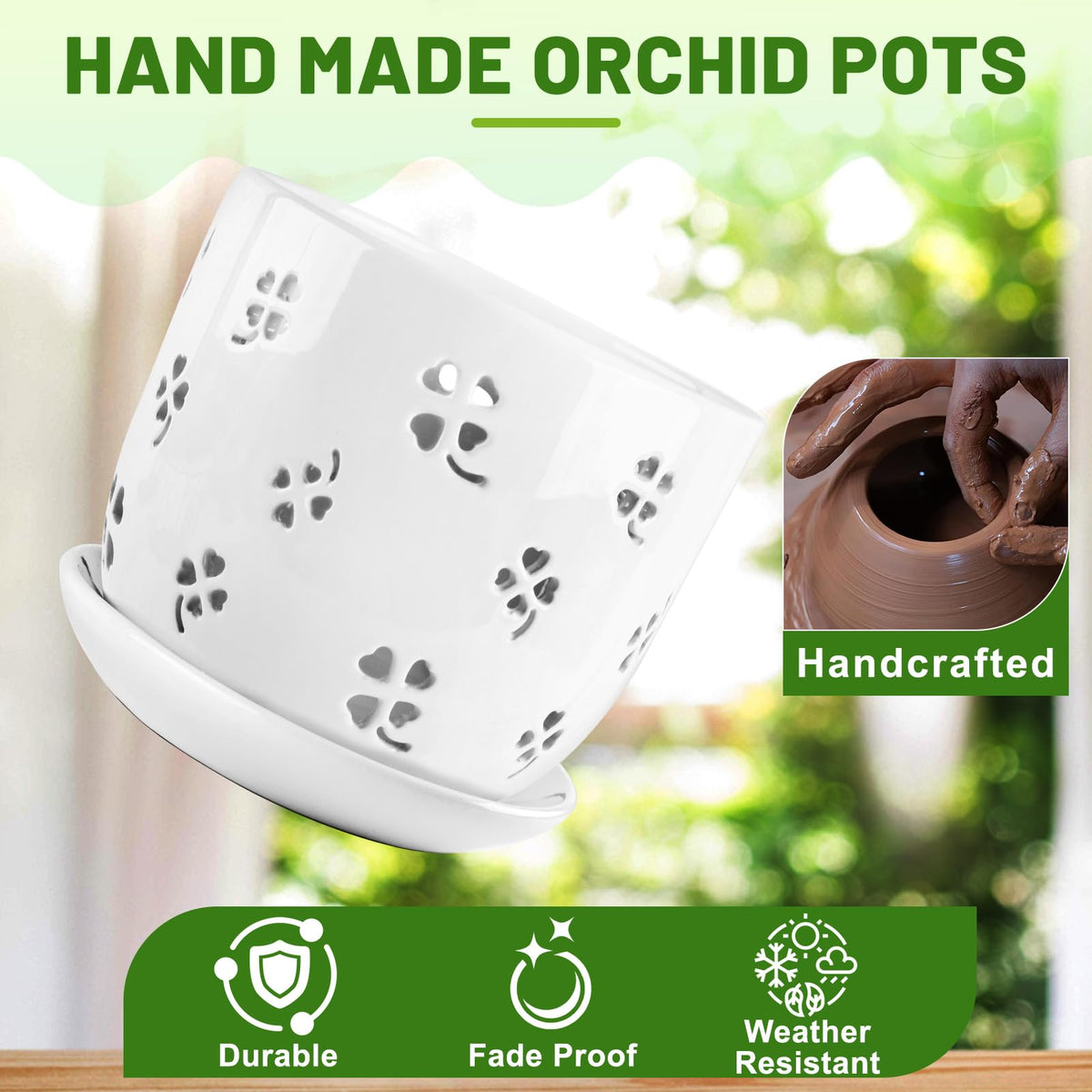 REMIAWY orchid pot larger size provides room for healthy orchid root growth.
