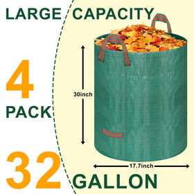 REMIAWY yard bags with plastic ring stay upright during filling
