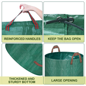 REMIAWY yard waste bags have reinforced handles for simple transport.