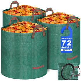 REMIAWY yard waste bags with sturdy material for durable cleanup.