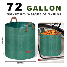 REMIAWY yard waste bags stand upright for mess-free filling.