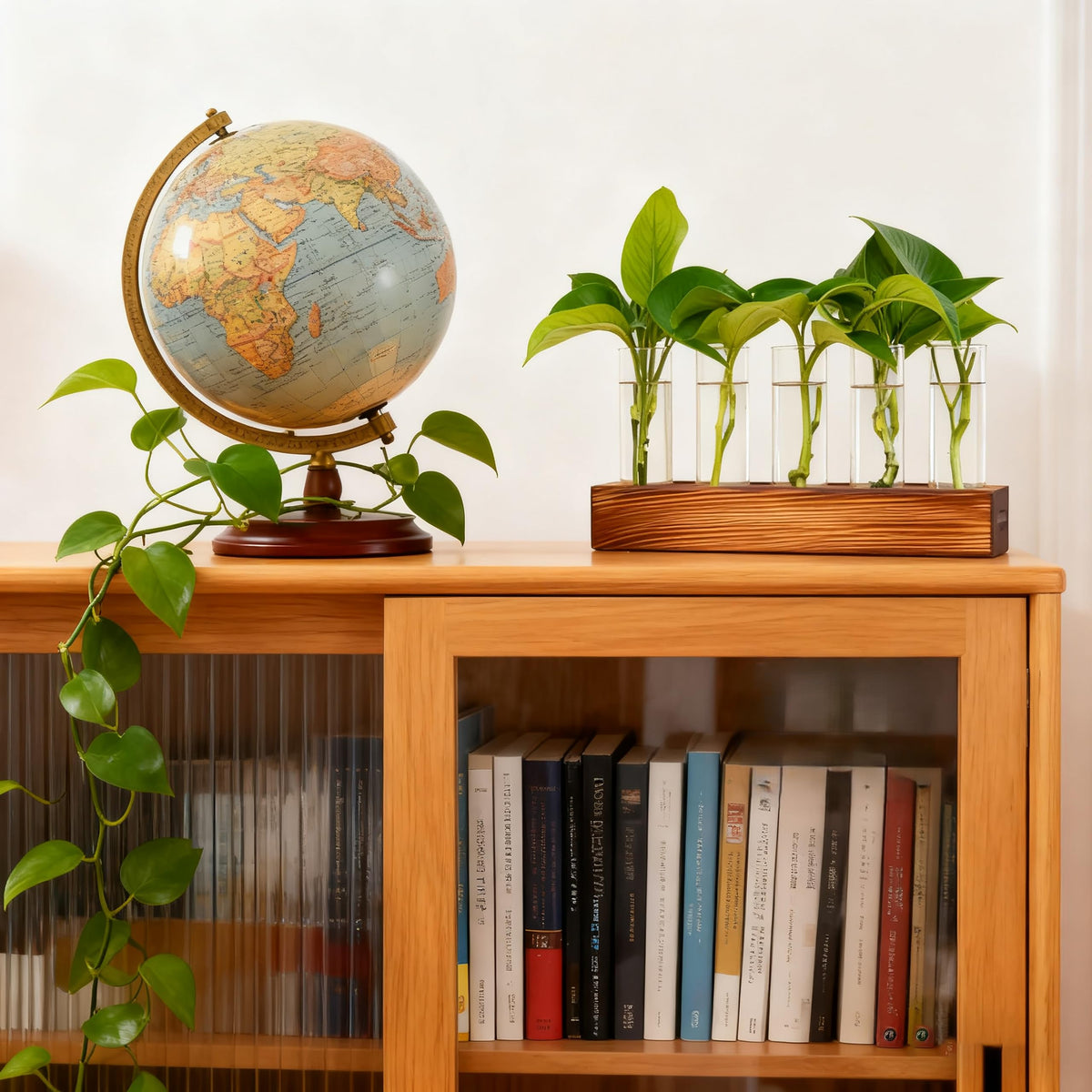 Renmxj Lucky Bamboo and Pothos propagation in test tubes