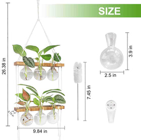 Renmxj two tier wooden terrarium stand for hydroponics display
