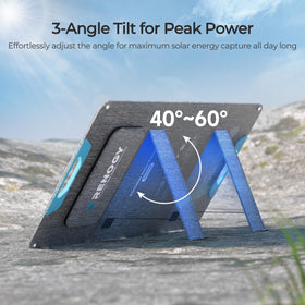Renogy 100W panel in carry bag ready for easy transport.