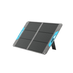 Renogy 100W panel folded compact for easy transport.