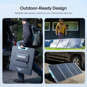 Renogy 200W panel USB-A ports for versatile charging on the go