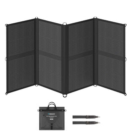Renogy 200W solar blanket fold demonstrates compact folding for easy storage.
