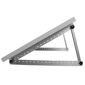 Renogy 28in adjustable mount brackets with foldable tilt legs for RV roof mounting.