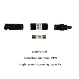 Renogy inline fuse holder with IP67 protection for rugged outdoor DC use.