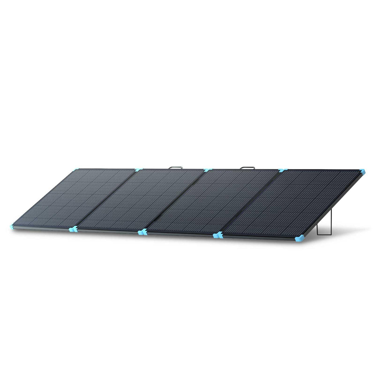 Renogy 400W portable solar panel suitcase folded size for easy transport and storage.