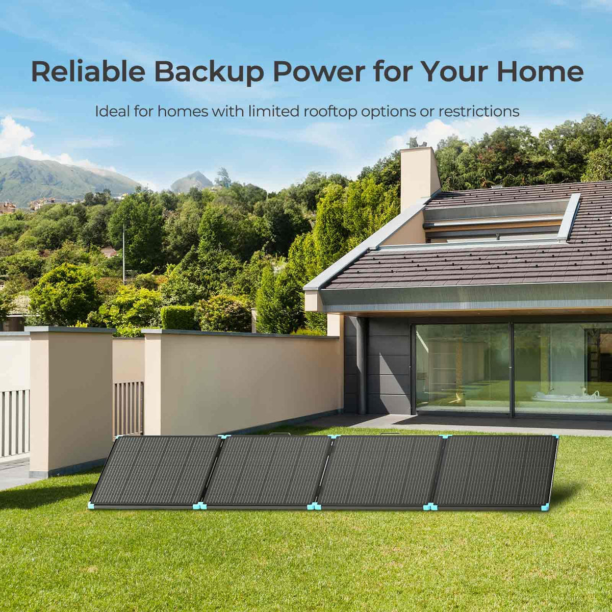 Renogy 400W setup in 60 seconds, tool-free power on the go.