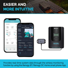 Renogy BT-1 BLE communication enables fast, stable wireless updates.