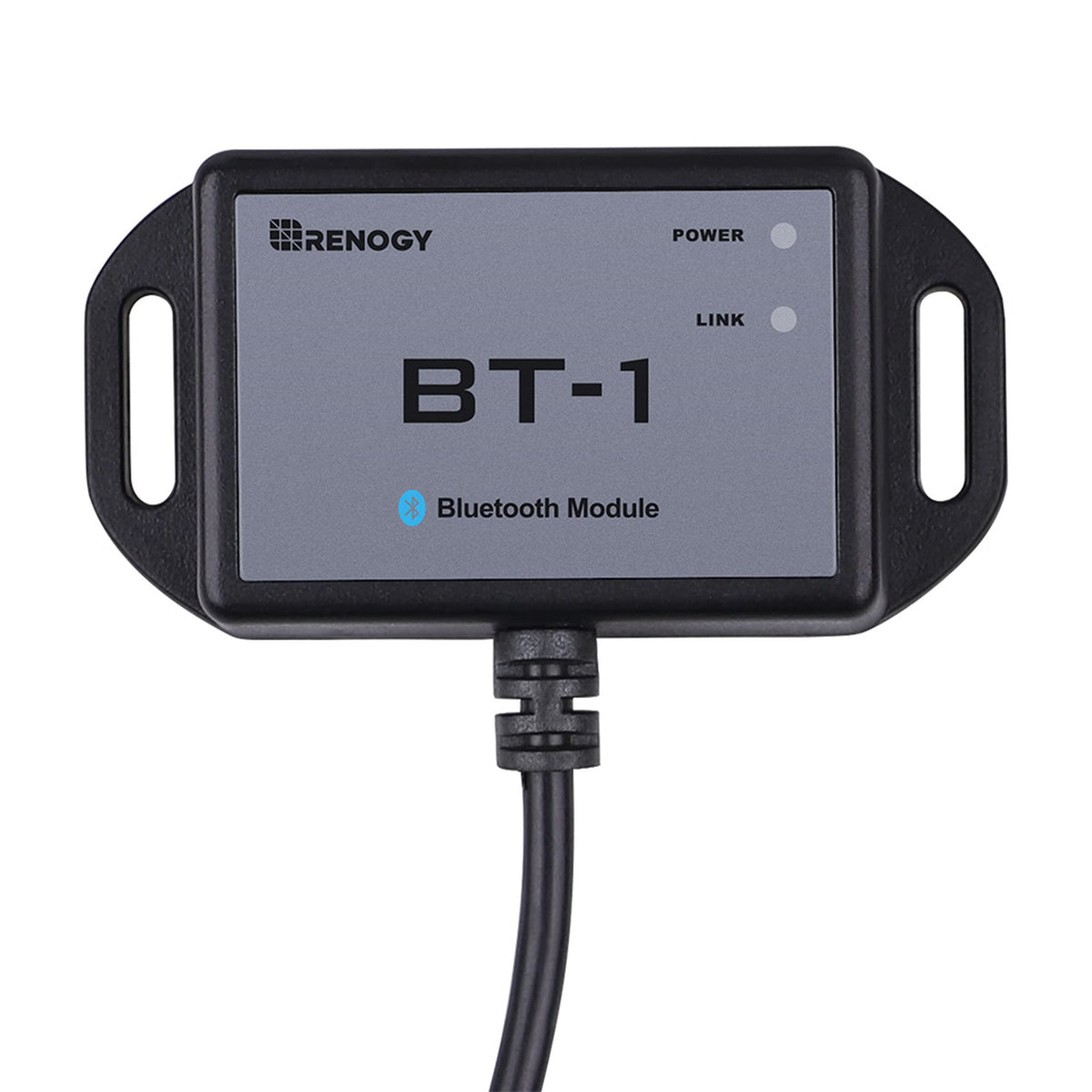 Renogy BT-1 LED indicators show power and Bluetooth status at a glance.