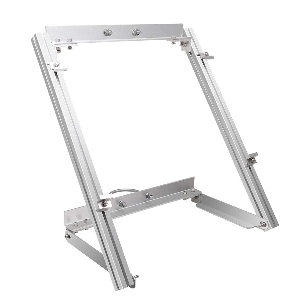Renogy pole-mount side panel assembly for off-grid installs.