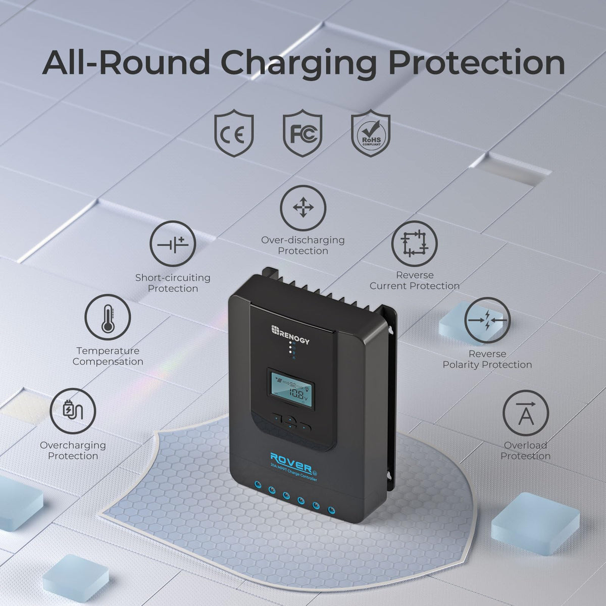 Renogy Rover 20A lithium recovery helps extend usable life of lithium systems.