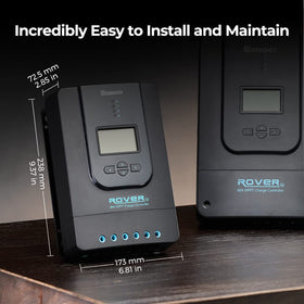 Renogy Rover 40A MPPT controller off-grid installation supports reliable DC loads.