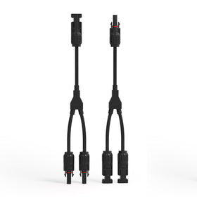 Renogy solar Y-branch connector enables parallel panel setup for flexible wattage