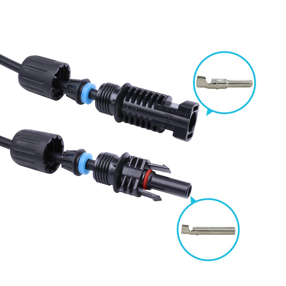 Renogy TUV-tested extension cable ensures compliance for PV installations.
