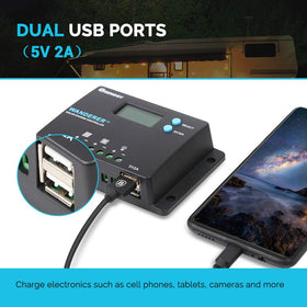Renogy Wanderer 10A is compact and rugged for small off-grid projects.