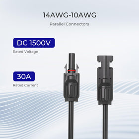 Renogy Y-branch connector with IP67 weatherproof seals in rugged outdoor use