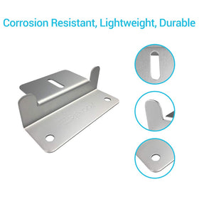 Renogy Z-Bracket Assembly with bolts and washers ready for quick installation.