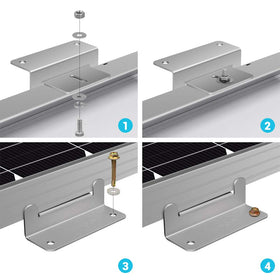 Renogy complete mounting kit includes all hardware for fast off-grid solar setups.