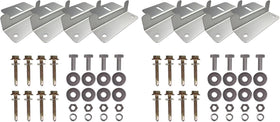 Renogy Z bracket mounting system in aluminum for durable RV roof installations.