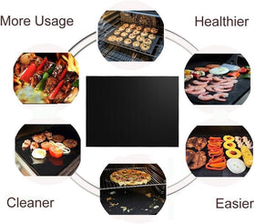 Renook grill mat is dishwasher safe for quick cleanup after grilling